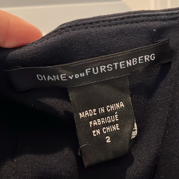 Diane Von Furstenberg Asti Navy Strapless Floor Length Gown/Dress - Picture 3 of 11